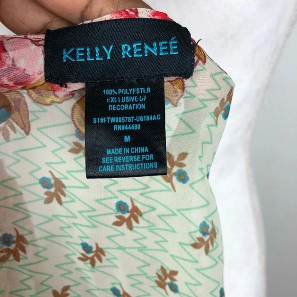 Kelly Renee | Floral Boho 3/4 Sleeve Top - Picture 7 of 7